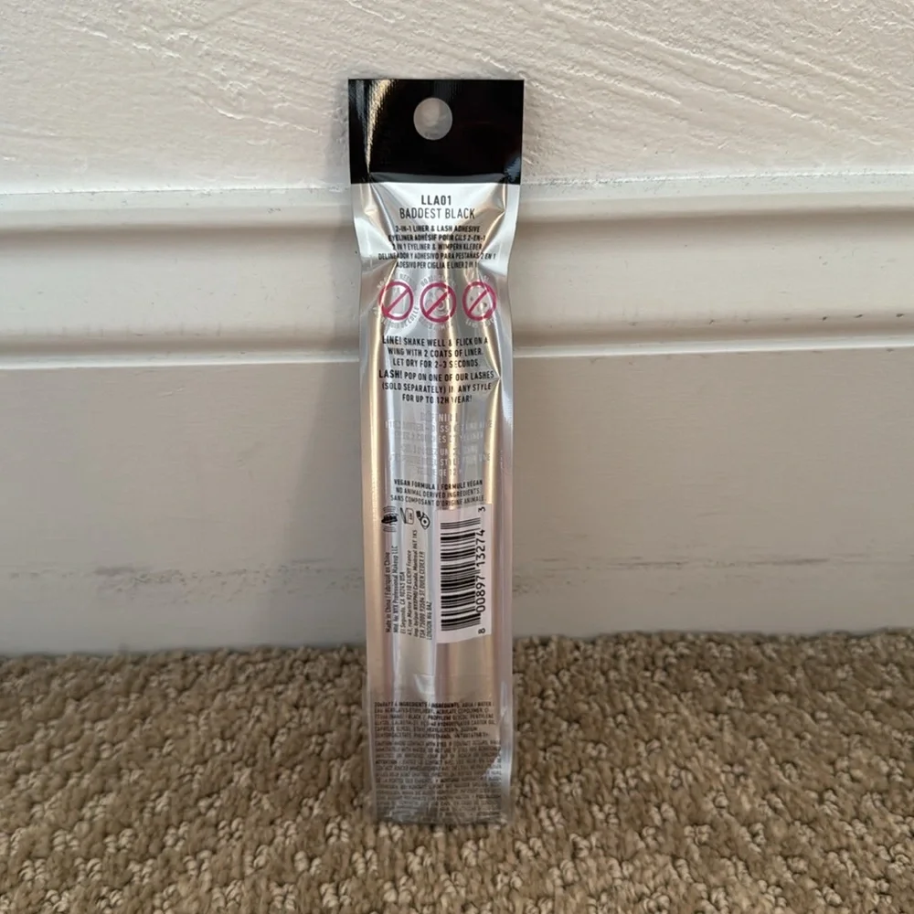 NYX PROFESSIONAL MAKEUP Jumbo Lash 2-In-1 Eyeliner & Lash Adhesive Baddest Black